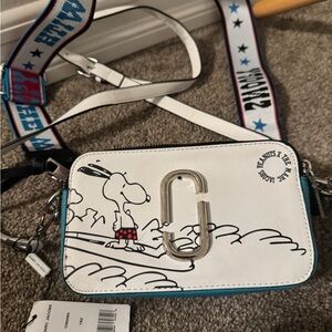 Marc Jacobs x Peanuts White and Black Crossbody Bag